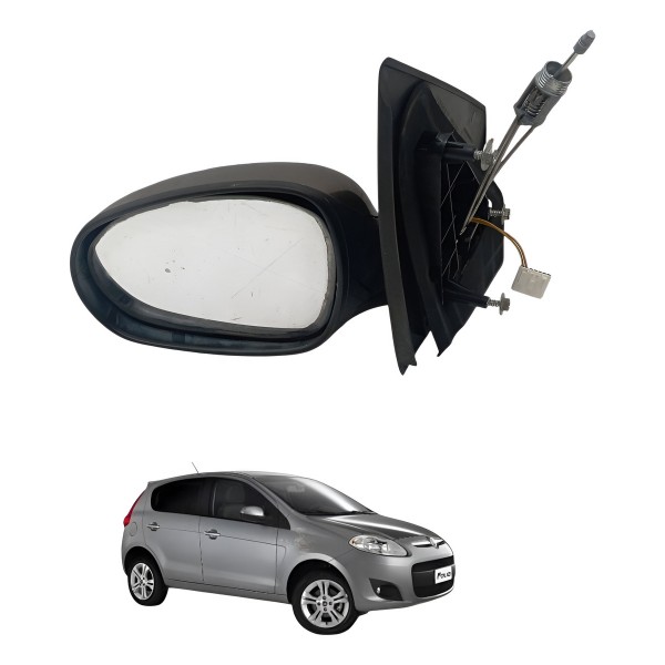 Retrovisor Esquerdo Fiat Palio Essence 2014 2015 Detalhe