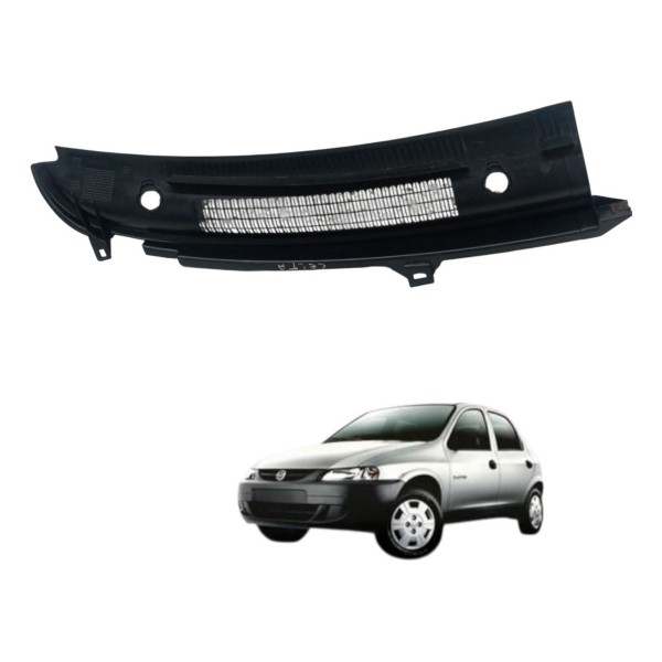 Grade Churrasqueira Parabrisa Esquerda Chevrolet Celta 2005