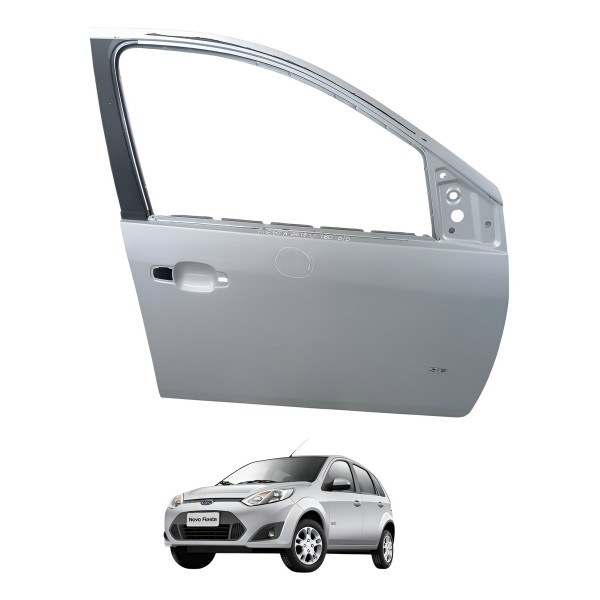 Porta Dianteira Direita Ford Fiesta 4p 2012 2013 Detalhe Dianteira Direito Prateado