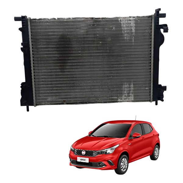 Radiador Água Fiat Argo Pulse 1.0 2017 2018 2019 Detalhe