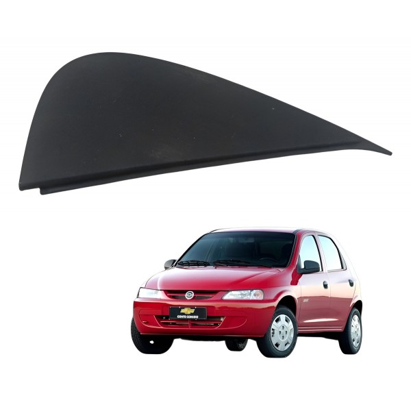 Moldura Porta Traseira Direita Chevrolet Celta 2005 Detalhe Preto