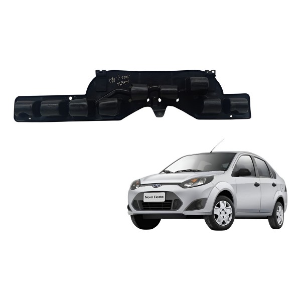 Absorvedor Parachoque Traseiro Ford Fiesta 2013 Detalhe