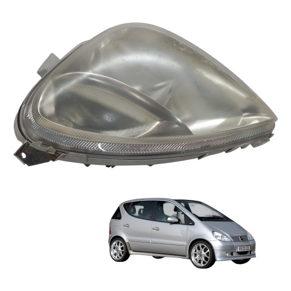 Farol Dianteiro Esquerdo Mercedes A160 2001 2002 Detalhe Esquerdo/motorista