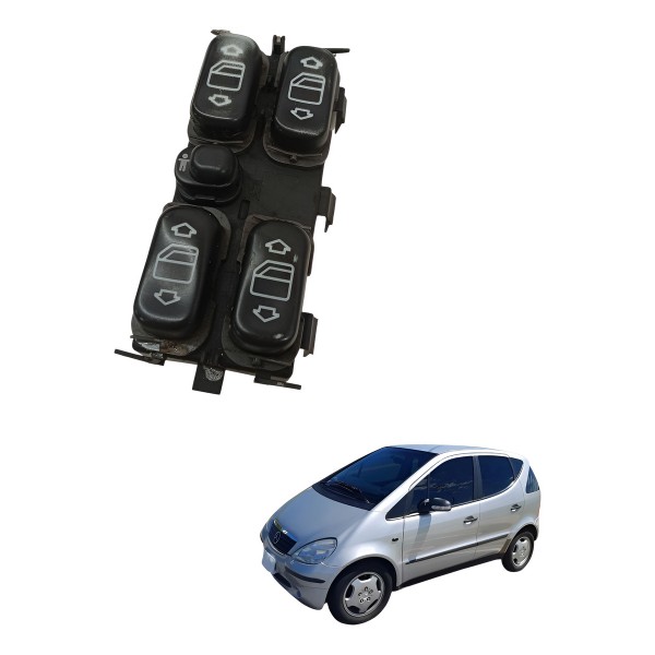 Botão Vidro Eletrico Interuuptor Console Mercedes A160 2003