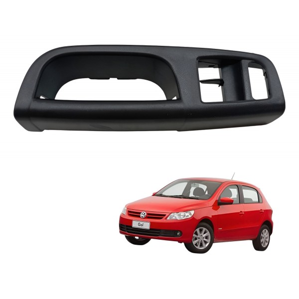 Moldura Puxador Porta Dianteira Cinza Vw Gol Voyage G5 G6 Cinza