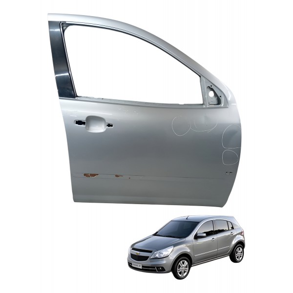 Porta Dianteira Direita Chevrolet Agile 4p 2010 2011 Detalhe Traseira Esquerdo