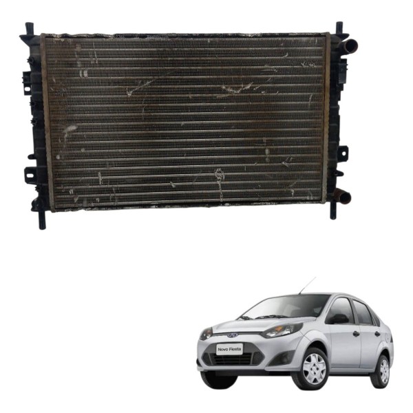 Radiador Água Motor Ford Fiesta 1.6 Hatch 20122013 Detalhe