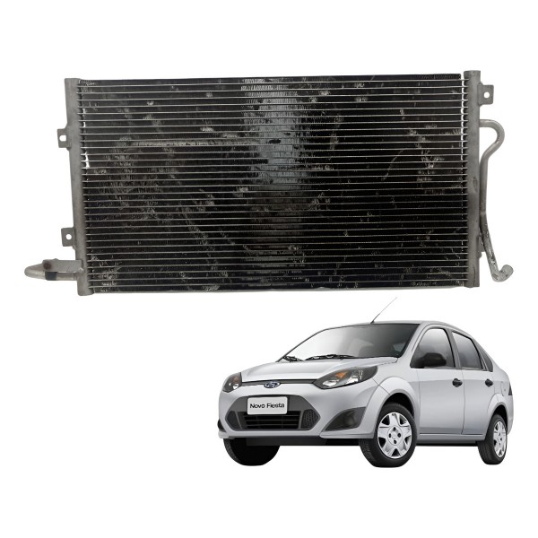 Radiador Ar Condicionado Ford Fiesta 1.6 Hatch2013 Detalhe