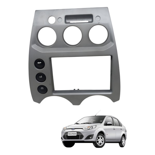 Moldura Painel Central Comando Ar Ford Fiesta Hatch 2013