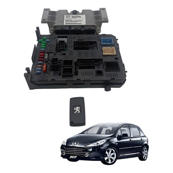 Kit Modulo Injeção Code Automatico Peugeot 307 2.0 2010 6kpb