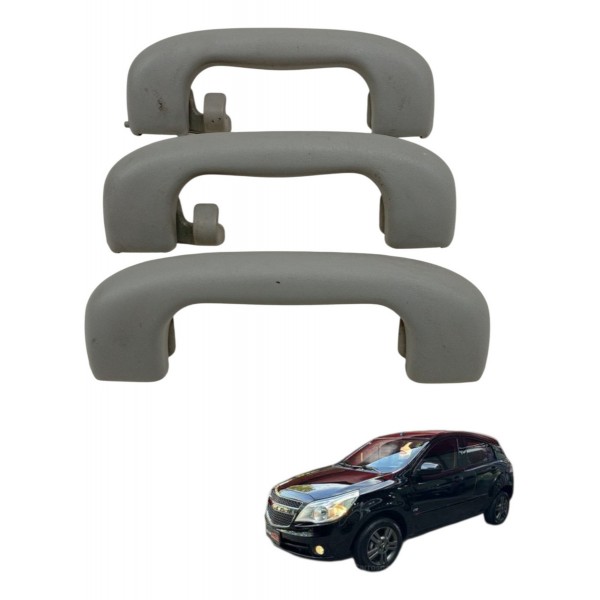 Kit Alça Teto Pqp Chevrolet Agile 1.4 2010 2011 2012 2013