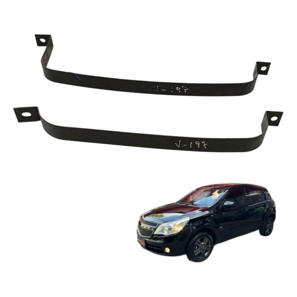 Par Alça Fixação Tanque Combustivel Chevrolet Agile 2010