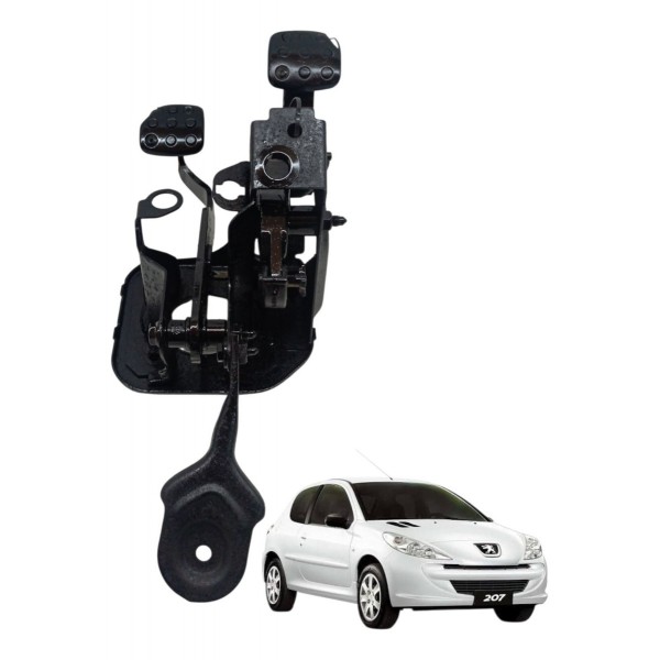 Pedaleira Pedal Freio Embreagem Peugeot 207 2007 Detalhe