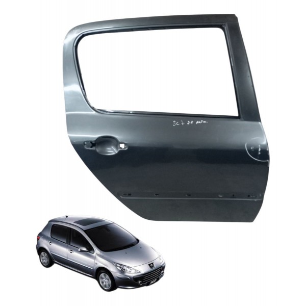 Porta Traseira Direita Peugeot 307 2.0 4p 2008 2009 Detalhe Traseira Direito