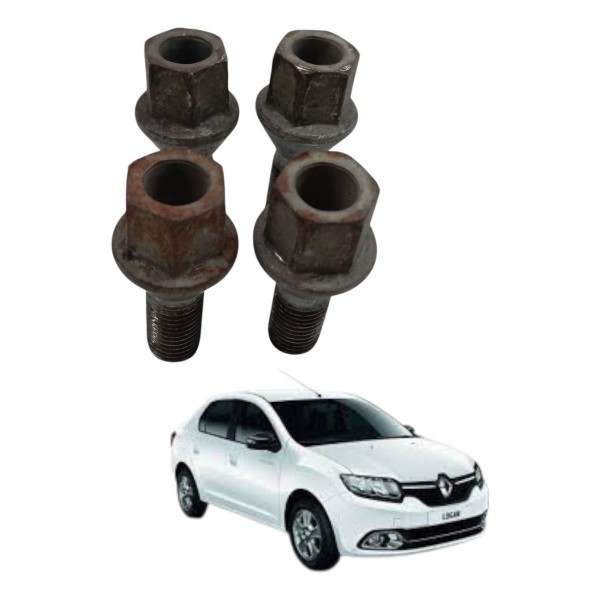 Jogo Parafusos Roda Renault Logan 2016 2017
