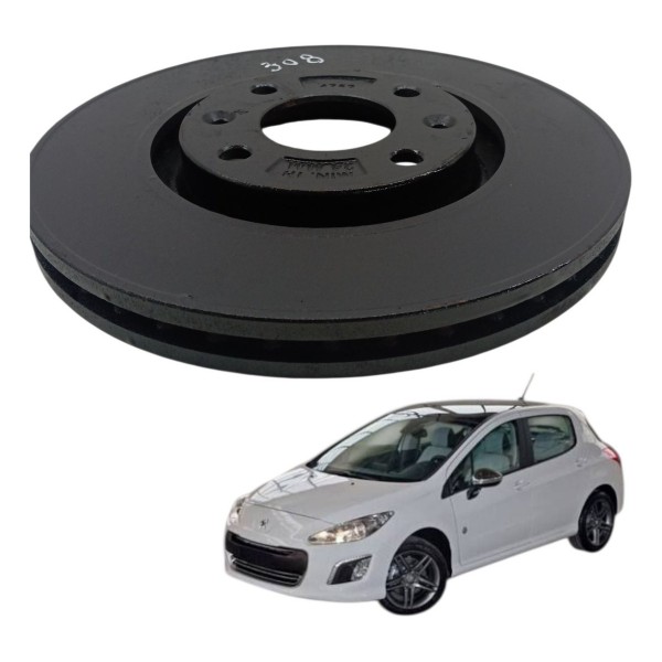 Disco Freio Dianteiro Direito Peugeot 308 2015 2016 2017