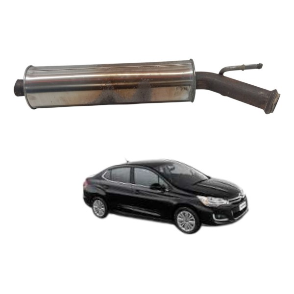 Escapamento Silencioso Intermediário Citroen C4 Lounge 2015