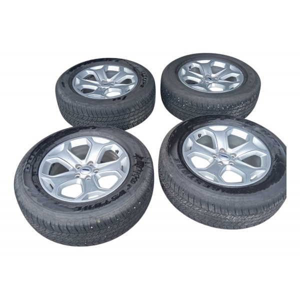 Jogo Roda Pneu 265/60r18 Bridgestone Ford Edge 2011 2012 Prateado