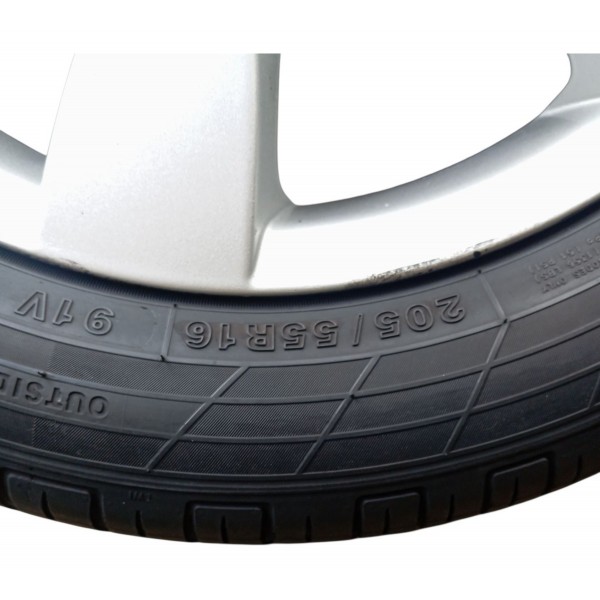 Jogo Roda 205/55r16 Duraturn Peugeot 307 2.0 2010 2011