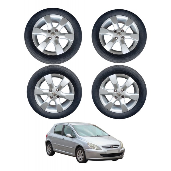 Jogo Roda 205/55r16 Duraturn Peugeot 307 2.0 2010 2011