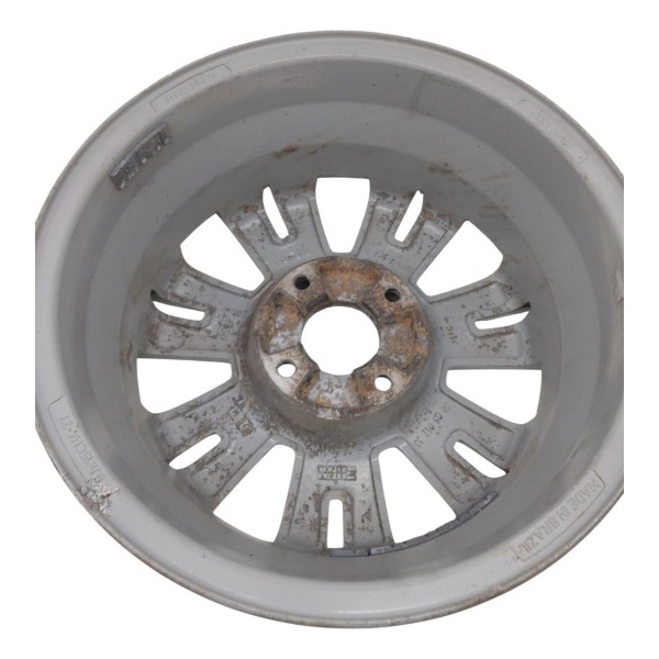Roda Liga Aro 15 Prata Citroen C3 2010 9682972980