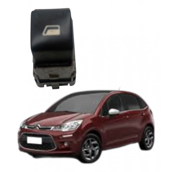 Botão Vidro Eletrico Traseiro Console Citroen C3 2012 2013