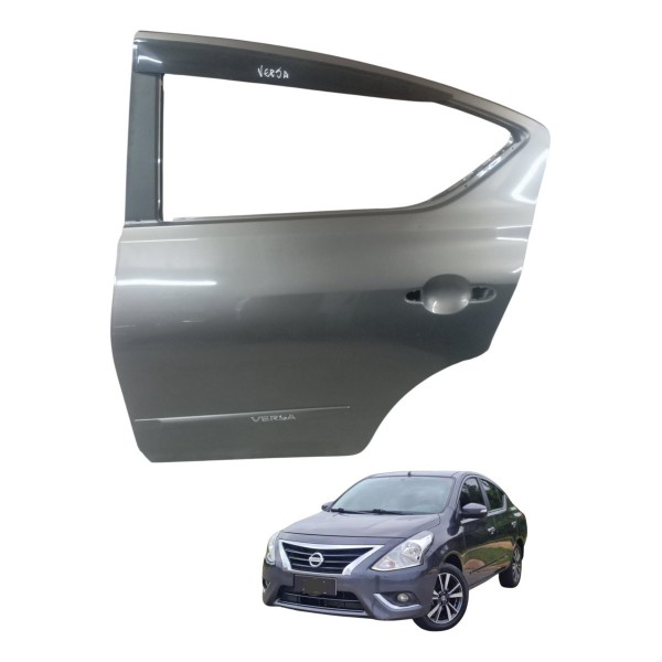 Porta Traseira Esquerda Nissan Versa 1.6 Sl 4p 2018 Detalhe Traseira Esquerdo