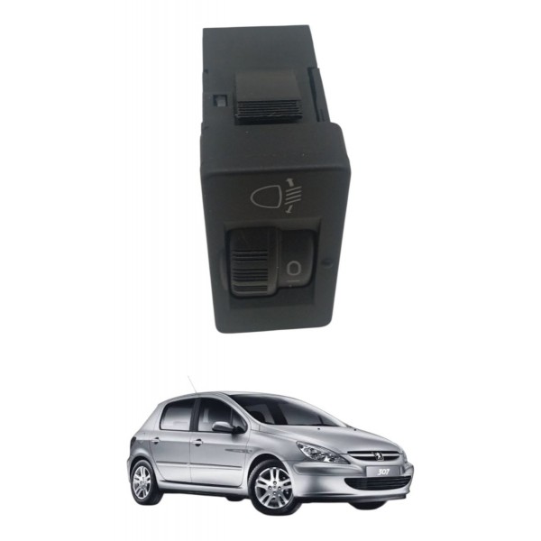 Botão Regulagem Farol Peugeot 307 2009 2010 2011 2012