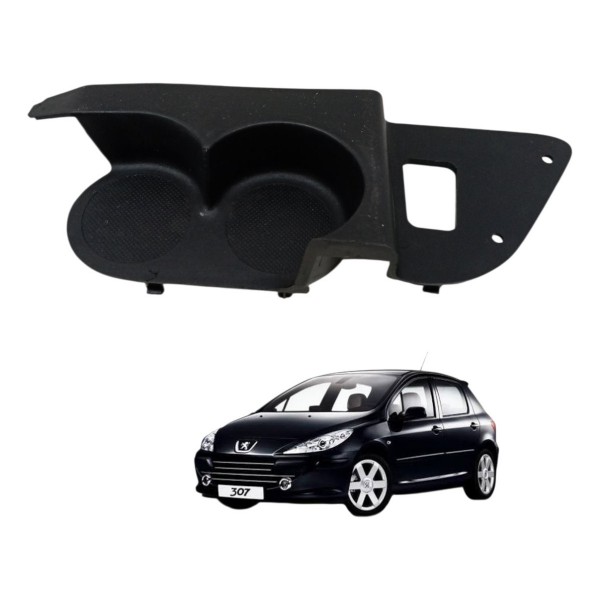 Moldura Console Porta Copos Peugeot 307 2.0 2008 2009 2010