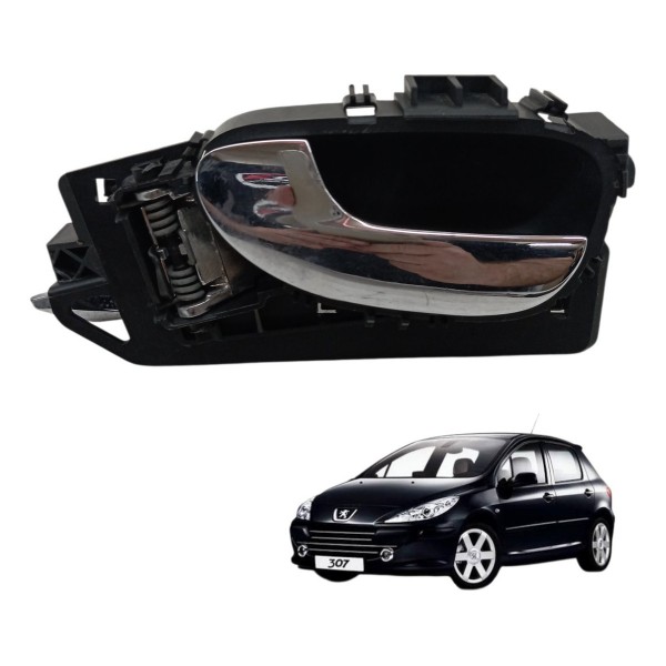 Maçaneta Interna Dianteira Esquerda Peugeot 307 2008 2009 Dianteira