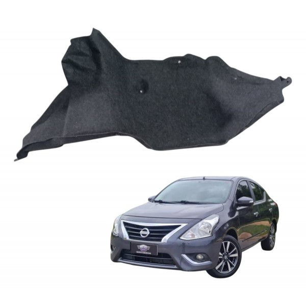 Forro Carpete Direito Porta Malas Nissan Versa 2019 Detalhe