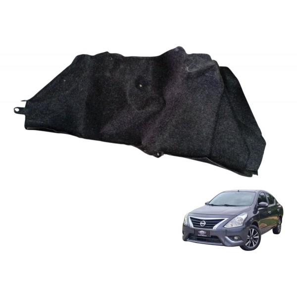 Forro Carpete Esquerdo Porta Malas Nissan Versa 2019 Detalhe