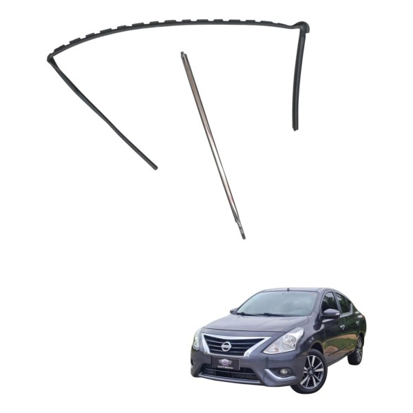 Kit Friso Guarnição Dianteiro Direito Nissan Versa 2018 2019