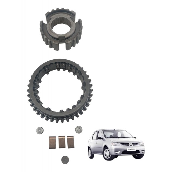 Luva 3º 4º Marcha Renault Logan Sandero 1.0 2009 2010