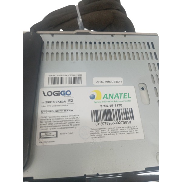 Central Multimidia Nissan Versa 1.6 2014 2015 2016 2017 2018