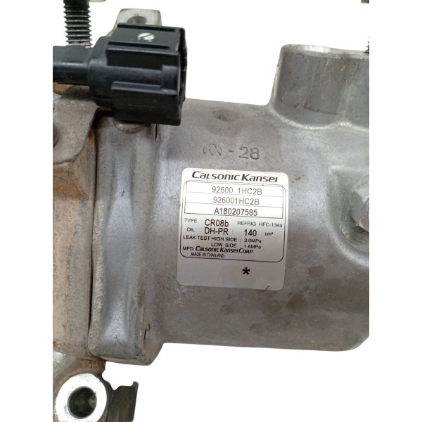 Compressor Ar Condicionado Nissan Versa 1.6 2018 2019 2020
