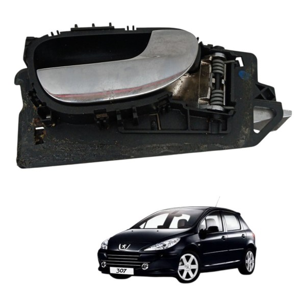 Maçaneta Interna Traseira Direita Peugeot 307 2009 2010 Traseira