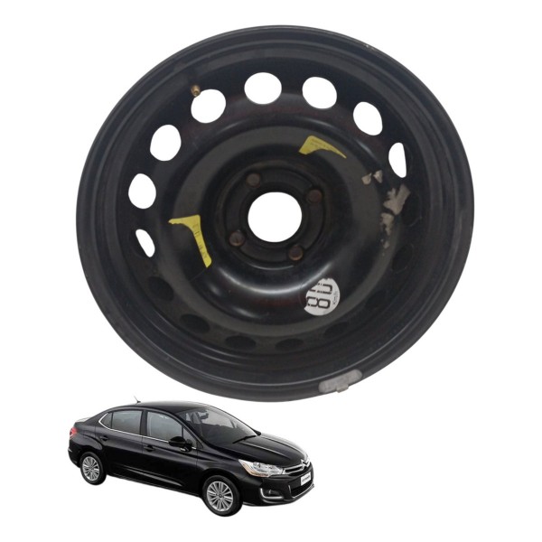 Roda Aro 16 Estepe Citroen C4 Lounge 1.6 2014 2015 2016