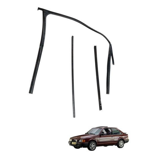 Kit Canaleta Guarnição Dianteira Esquerda Renault Kwid 2019