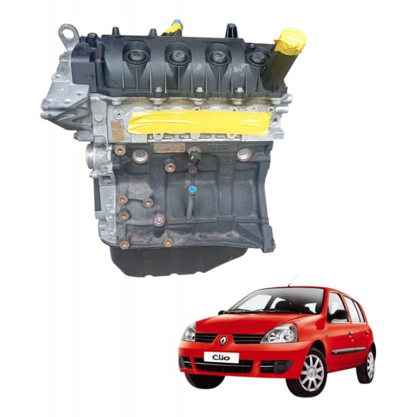Motor Parcial Renault Clio 1.0 16v Flex 2013 2014 2015