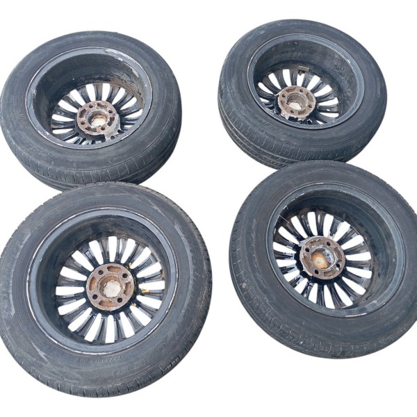 Jogo Roda Pneu 175/65r14 Dunlop Fiat Siena 2009 Detalhe