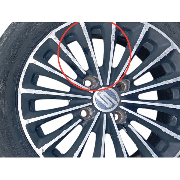 Jogo Roda Pneu 175/65r14 Dunlop Fiat Siena 2009 Detalhe