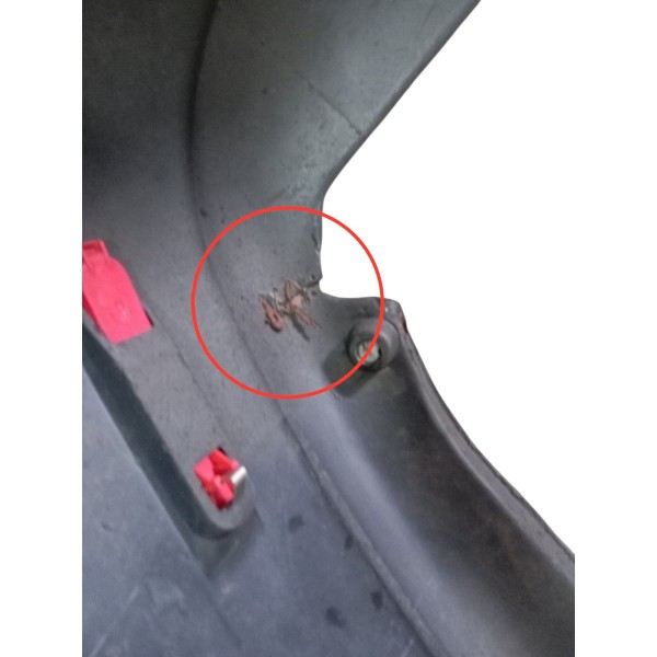 Parachoque Traseiro Fiat Siena 1.0 Preto 2008 2009 Detalhe