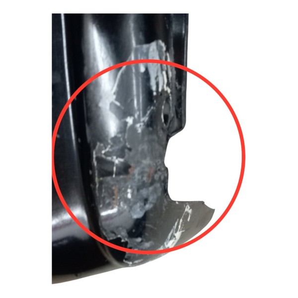 Parachoque Traseiro Fiat Siena 1.0 Preto 2008 2009 Detalhe