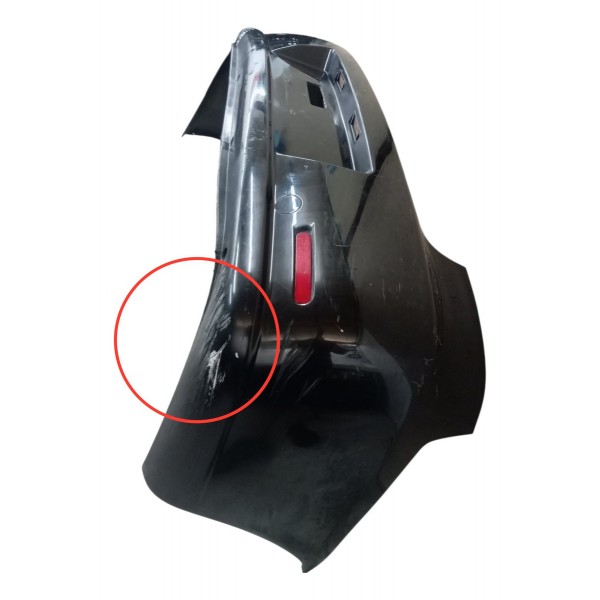 Parachoque Traseiro Fiat Siena 1.0 Preto 2008 2009 Detalhe
