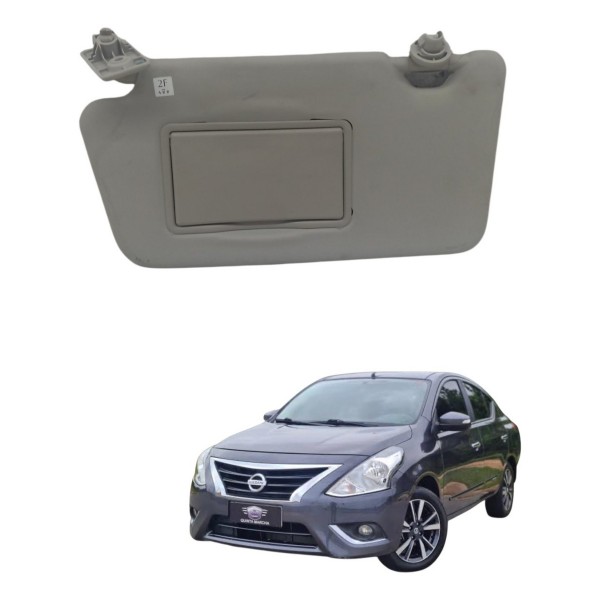 Quebra Sol Esquerdo C/espelho Nissan Versa  2017 2018 2019