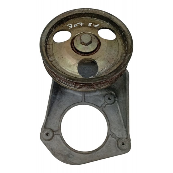 Suporte Polia Ar Peugeot 307 Sw 2006 2007 Detalhe Rolamento