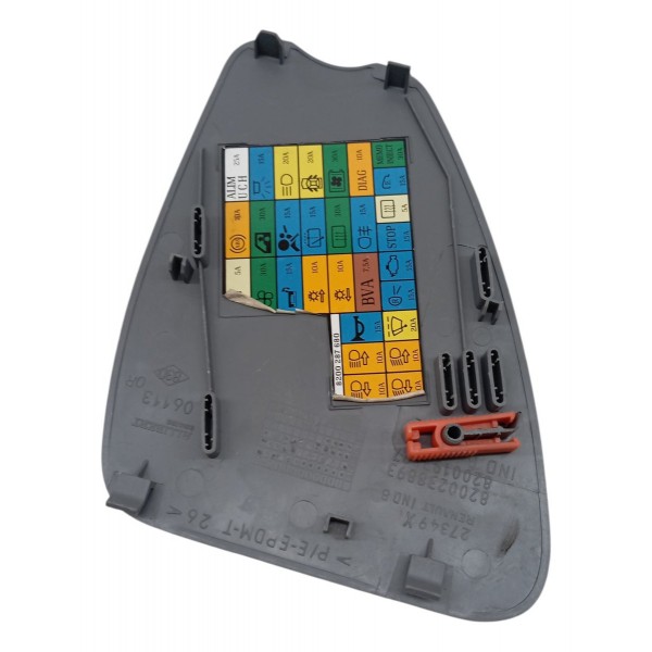 Tampa Caixa Fusível Interna Renault Clio 2004 2005 2006 2007