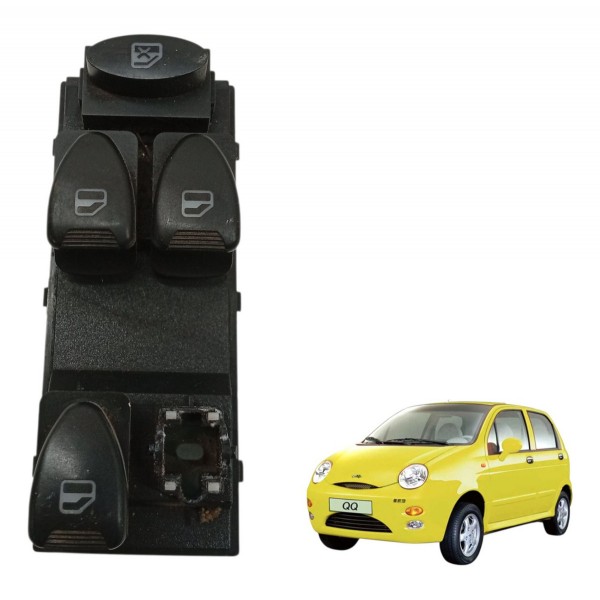 Botão Vidro Elétrico Dianteiro Esquerdo Chery Qq 2012 2013