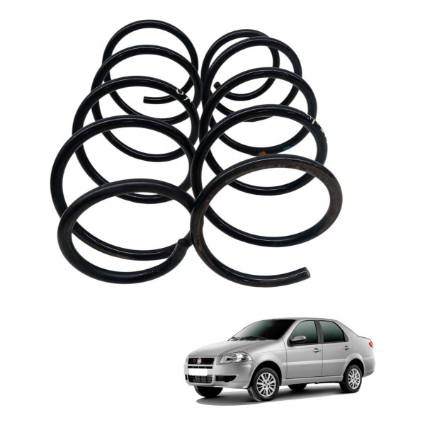 Par Molas Traseiras Fiat Siena Palio 1.0 2007 2008 2009 2010